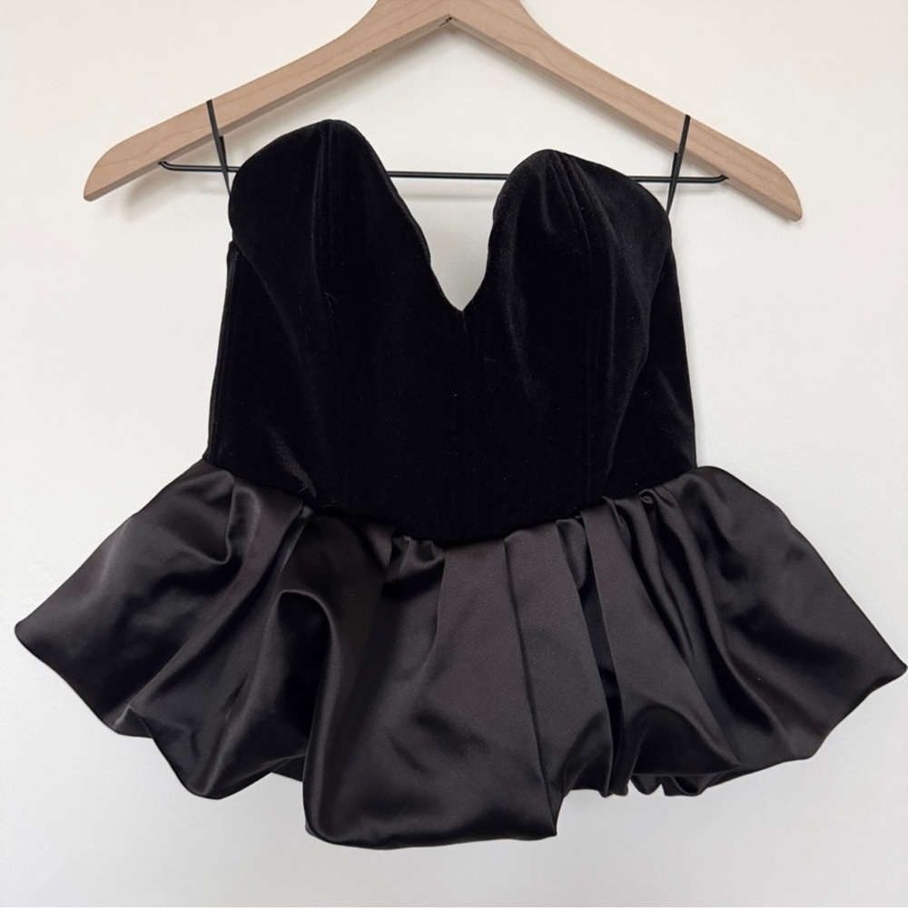 ZARA VELVET TOP ZW COLLECTION - Picture 17 of 17